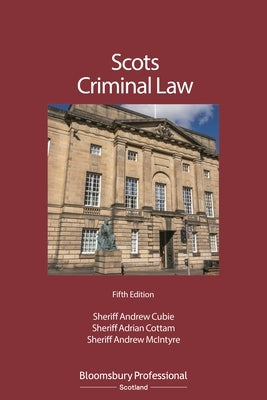 Scots Criminal Law by Cubie, Andrew