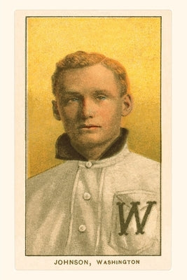 Vintage Journal Early Baseball Card, Walter Johnson by Found Image Press