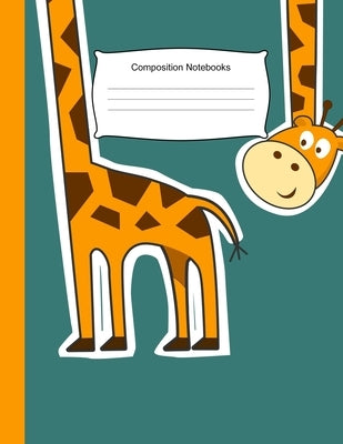 Composition Notebooks: 8.5 x 11,100 Wide Ruled Line Paper, Cute School Notebook, School Composition Notebooks, Back to school, Giraffe by Kech, Omi Notebooks