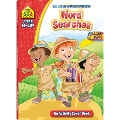 School Zone Word Searches 96-Page Workbook by Zone, School