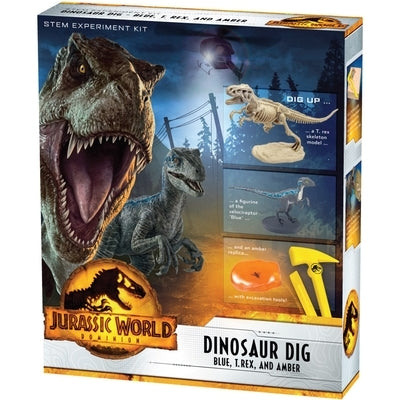 Jurassic World: Dominion Dinosaur Dig - Blue, T. Rex, and Amber by Thames & Kosmos