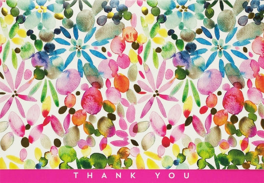 Watercolor Garden Thank You Notes by Peter Pauper Press Inc