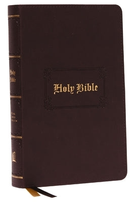 Kjv, Personal Size Large Print Reference Bible, Vintage Series, Leathersoft, Brown, Red Letter, Thumb Indexed, Comfort Print: Holy Bible, King James V by Thomas Nelson