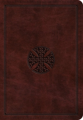 ESV Large Print Bible (Trutone, Mahogany, Mosaic Cross Design) by 