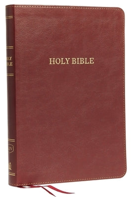 KJV, Thinline Bible, Large Print, Imitation Leather, Burgundy, Red Letter Edition by Thomas Nelson