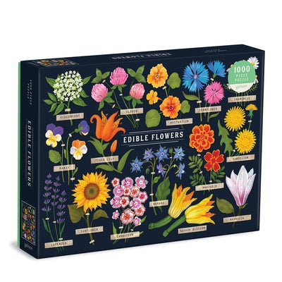 Edible Flowers 1000 Piece Puzzle by Galison