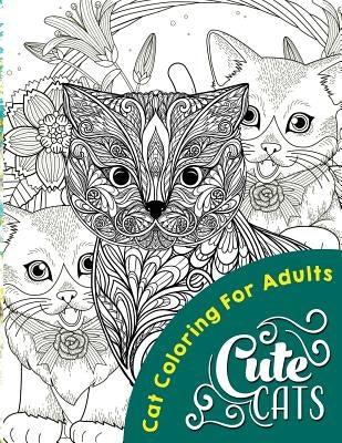 Cute Cats by Books, Cat Coloring