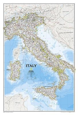 National Geographic Italy Wall Map - Classic (23.25 X 34.25 In) by National Geographic Maps