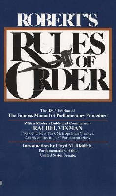 Robert's Rules of Order by Robert, Henry M.