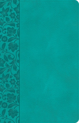 CSB Large Print Personal Size Reference Bible, Teal Leathertouch by Csb Bibles by Holman