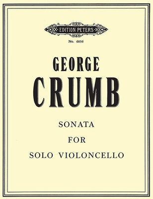 Sonata for Solo Violoncello: Sheet by Crumb, George