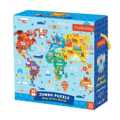 Map of the World Jumbo Puzzle by Mudpuppy