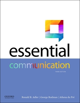 Essential Communication 3rd Edition by Adler