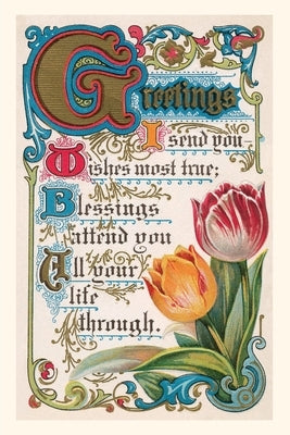 Vintage Journal Vintage Greetings with Tulips by Found Image Press