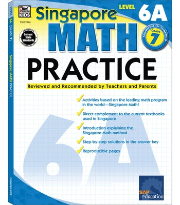 Math Practice, Grade 7: Reviewed and Recommended by Teachers and Parents by Singapore Asian Publishers