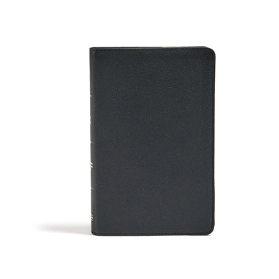 CSB Personal Size Bible, Black Genuine Leather by Csb Bibles by Holman