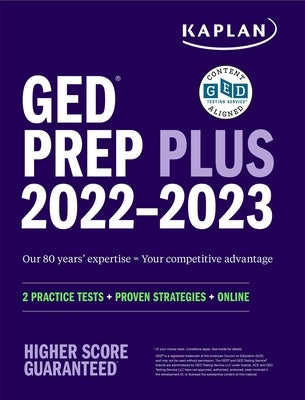 GED Test Prep Plus 2022-2023: Includes 2 Full Length Practice Tests, 1000+ Practice Questions, and 60 Hours of Online Video Instruction by Van Slyke, Caren