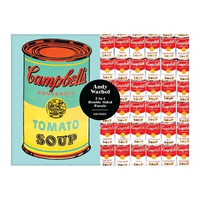 Andy Warhol Soup Can 2-Sided 500 Piece Puzzle by Galison