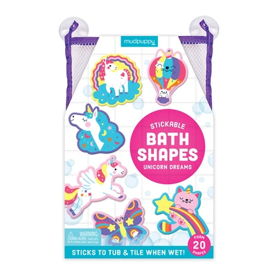 Unicorn Dreams Stickable Foam Bath Shapes by Mudpuppy