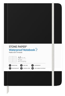 Stone Paper Black Shadow Lined Notebook by Stone Paper Solutions Ltd