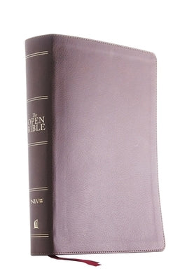 The Niv, Open Bible, Leathersoft, Brown, Red Letter Edition, Comfort Print: Complete Reference System by Thomas Nelson