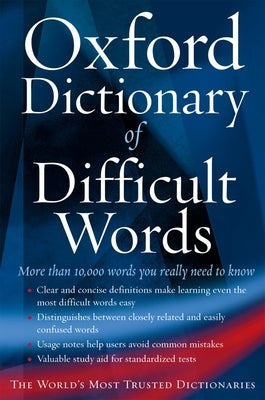 The Oxford Dictionary of Difficult Words by Hobson, Archie