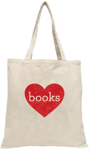 Books Tote ( Heart ) by Gibbs Smith