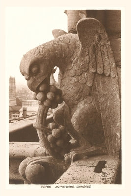 Vintage Journal Gargoyles on Notre Dame by Found Image Press