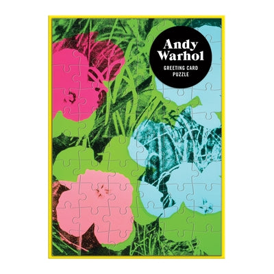 Andy Warhol Flowers Greeting Card Puzzle by Warhol, Andy