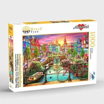 Brain Tree - Amsterdam 1000 Piece Puzzle for Adults: With Droplet Technology for Anti Glare & Soft Touch by Brain Tree Games LLC