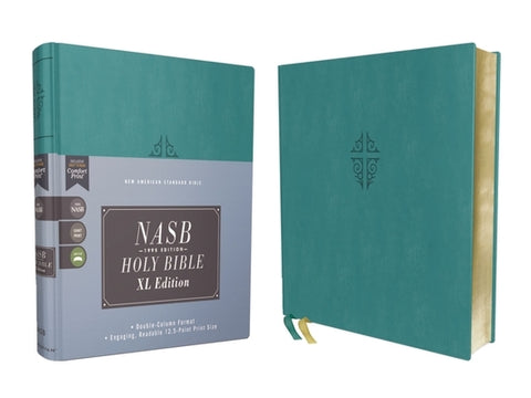 Nasb, Holy Bible, XL Edition, Leathersoft, Teal, 1995 Text, Comfort Print by Zondervan