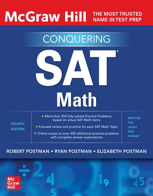 McGraw Hill Conquering SAT Math, Fourth Edition by Postman, Robert