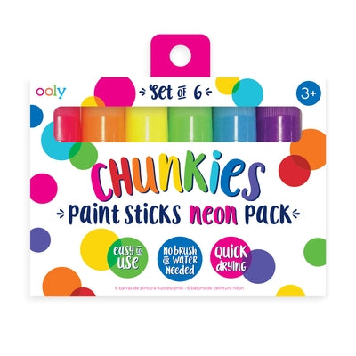 Chunkies Paint Sticks Neon (Set of 6) by Ooly