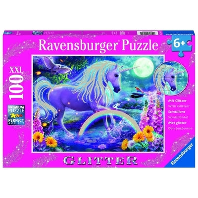 Glitter Unicorn 100 PC Glitter Puzle by Ravensburger