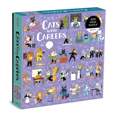 Cats with Careers 500 Piece Puzzle by Galison