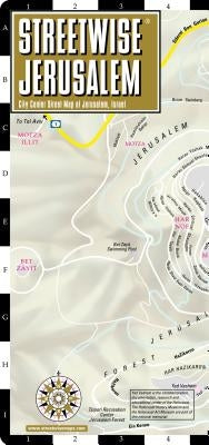 Streetwise Jerusalem Map - Laminated City Center Street Map of Jerusalem, Israel by Michelin