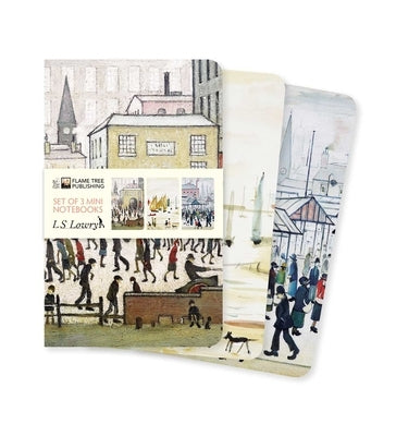 L.S. Lowry Set of 3 Mini Notebooks by Flame Tree Studio