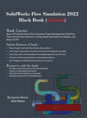 SolidWorks Flow Simulation 2022 Black Book (Colored) by Verma, Gaurav
