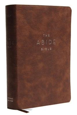 NKJV, Abide Bible, Leathersoft, Brown, Red Letter Edition, Comfort Print: Holy Bible, New King James Version by Taylor University Center for Scripture E