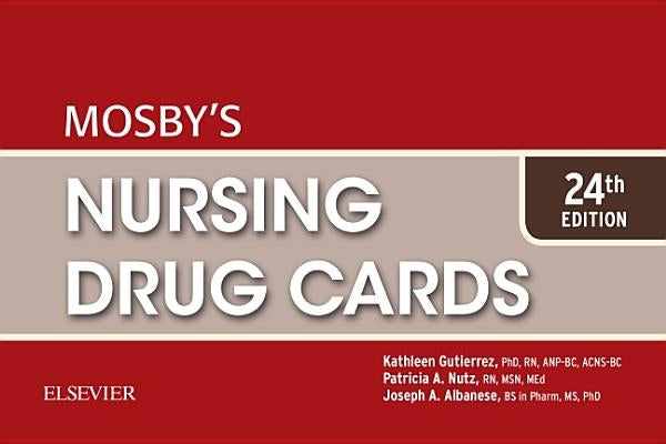 Mosby's Nursing Drug Cards by Gutierrez, Kathleen Jo