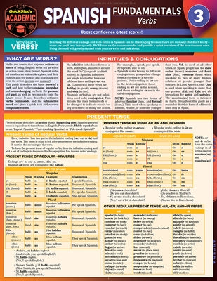 Spanish Fundamentals 3 - Verbs: A Quickstudy Laminated Reference Guide by Murtoff, Jennifer