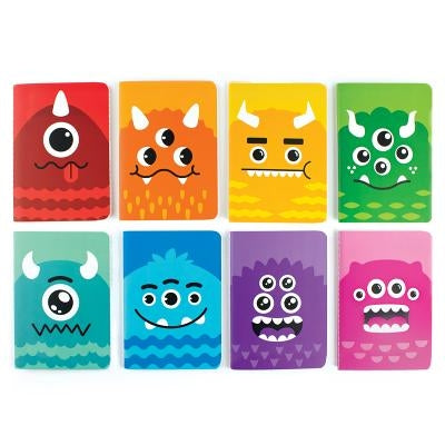 Mini Pocket Pal Journals: Monster - Set of 8 (3.5 X 5) by Ooly