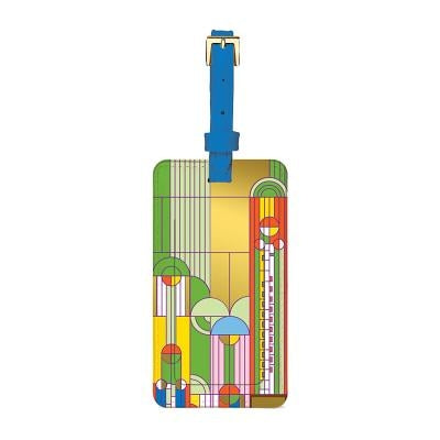 Frank Lloyd Wright Saguaro Forms & Cactus Flowers Luggage Tag by Galison
