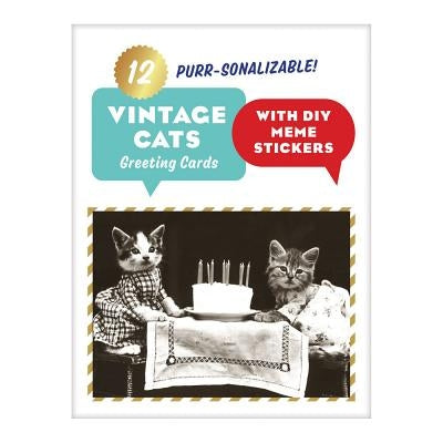 Vintage Cat Memes DIY Greeting by Galison