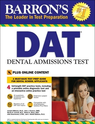 DAT: Dental Admissions Test by Dirienzo, Joseph