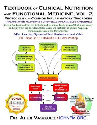 Textbook of Clinical Nutrition and Functional Medicine, vol. 2: Protocols for Common Inflammatory Disorders by Vasquez, Alex