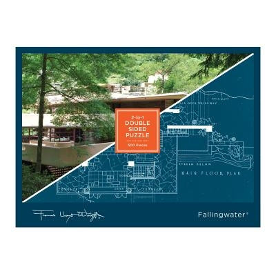 Frank Lloyd Wright Fallingwater 2-Sided 500 Piece Puzzle by Galison