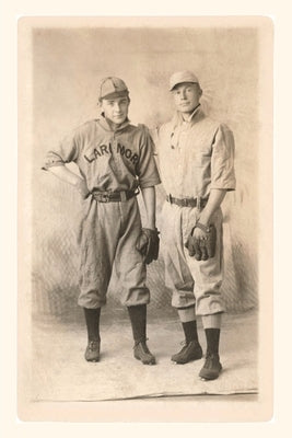 Vintage Journal Two Early Baseball Players by Found Image Press