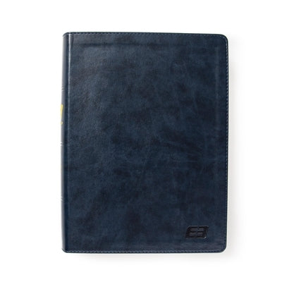 CSB E3 Discipleship Bible, Navy Leathertouch by Fellowship of Christian Athletes