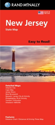 Rand McNally Easy to Read: New Jersey State Map by Rand McNally